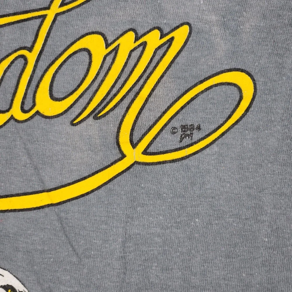 Harley Davidson Shirt Mens Medium Gray 1989 3D Emblem Freedom Eagle Long Sleeve - Picture 9 of 16